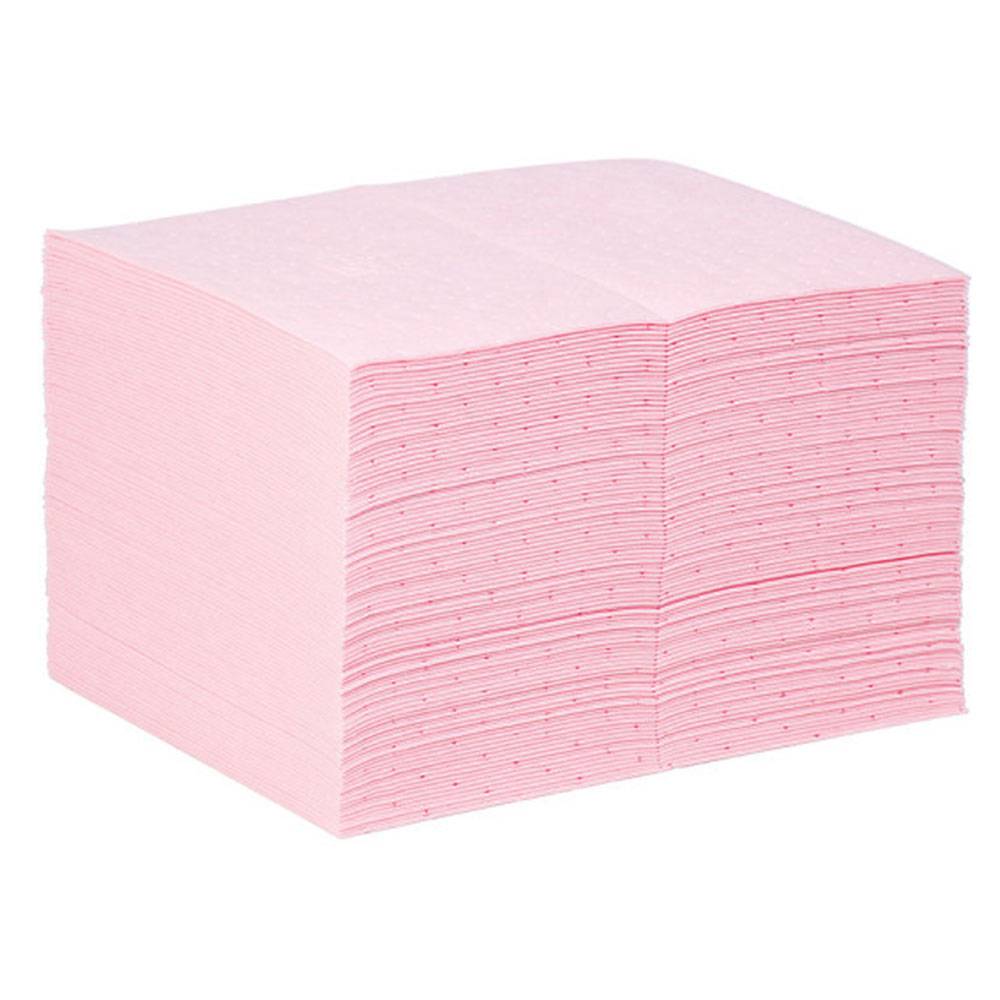 PIG® HazMat Chemikalien Saugmatte - Heavy-Weight - absorbiert 41,8 l/VE - 38 x 51 cm - VE 50 Stück - Preis per VE