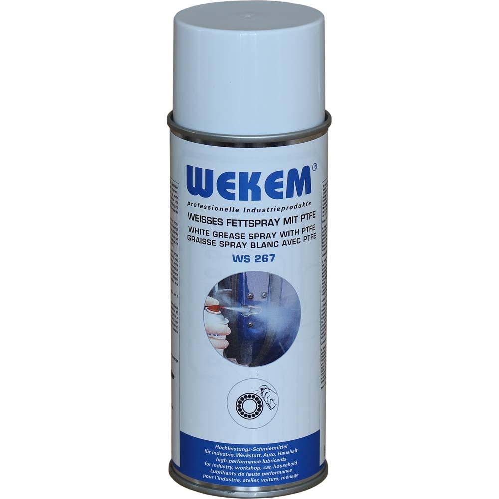 Weisses Fett-Spray mit PTFE "WS 267-400" - weiß - 400ml Dose