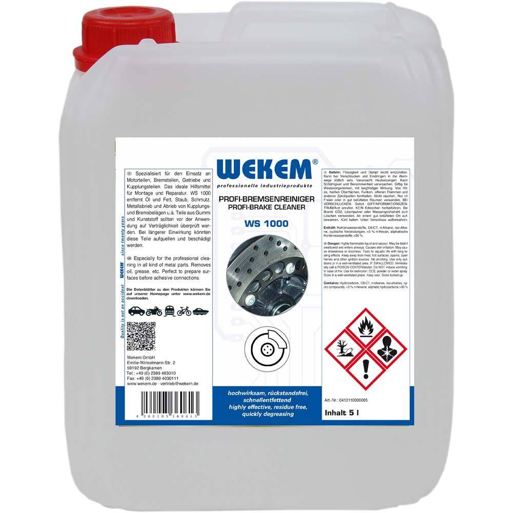 Bremsenreiniger "WS 1000-5" - farblos - 5 l