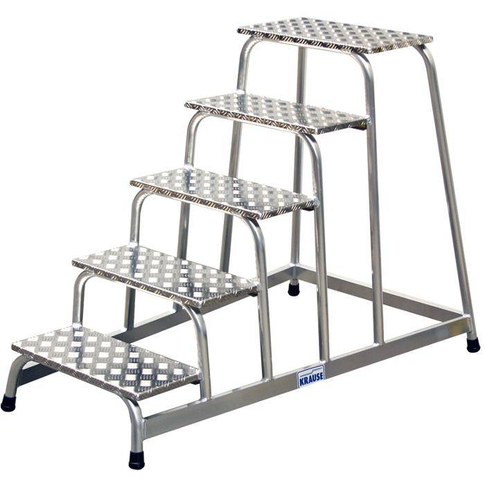 Montagetritt - Krause - 0,60 m Plattformhöhe - Stufenzahl 3 - Aufstellfläche 0,71x0,87 m