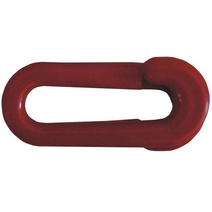 Notglied für Kunststoffkette - 6 mm schwarz/rot - per 100 Stk. - Farbe rot