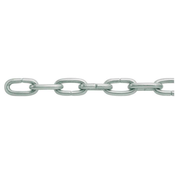 Uhrkette - Rundstahldraht - vernickelt - Nenndicke 1,6 mm - Belastbarkeit 7 kg - 25 m - Preis per Rolle