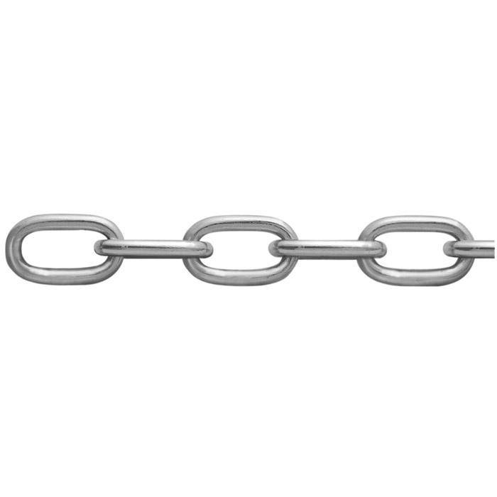 Rundstahlkette - Form A - DIN 5685 - verzinkt - Nenndicke 4 mm - 60 m - Preis per Rolle