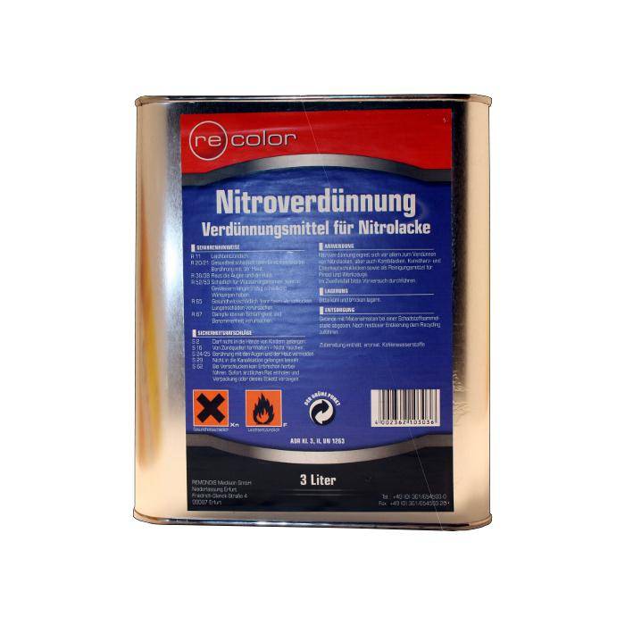 Nitro- und Universalverdünnung - Pinselreiniger - Inhalt 3 Liter