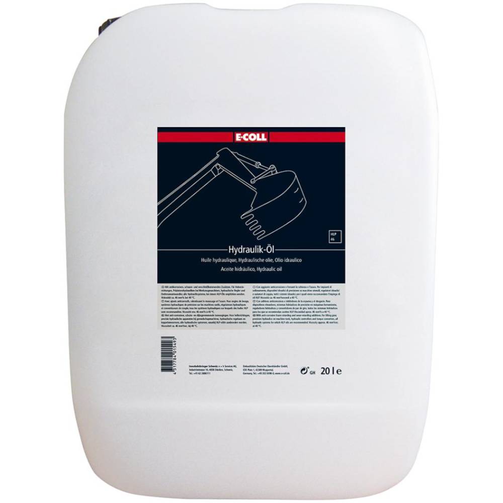 E-COLL Hydrauliköl "HLP 46" - 20 l Kanister - Preis per Stück