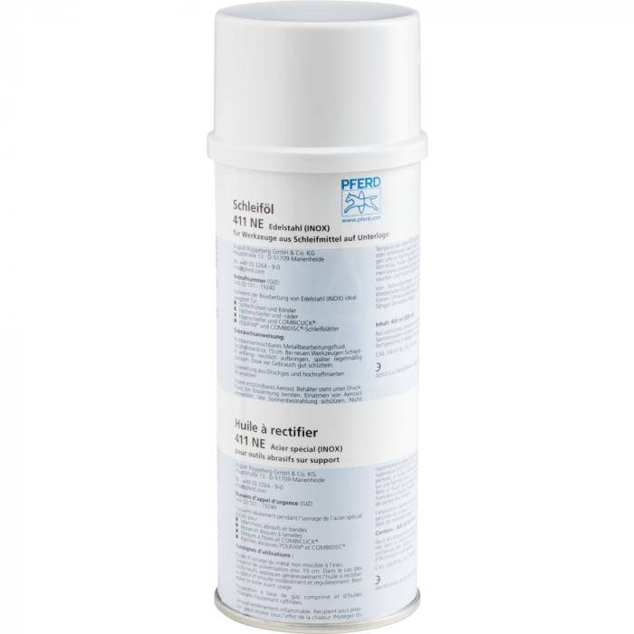 PFERD Schleiföl 411 NE - für Buntmetalle und Edelstahl - Inhalt 400 ml
