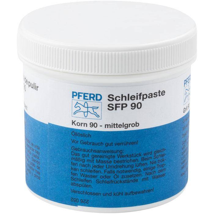 Schleifpaste - PFERD - Siliciumcarbidkorn - Korngröße 90 µm - Bezeichnung SFP 90 - Ausführung mittelgrob