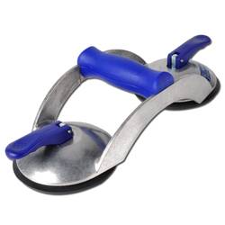 Veribor® blue line Saugheber - 2 Aluminium-Saugköpfe - Saugscheiben-Ø 120 mm - Tragkraft 70 kg
