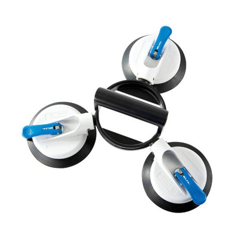 Veribor® 3-Kopf-Gelenksaugheber - Kunststoff/Stahl - Saugscheiben-Ø 150 mm - Tragkraft 75 kg