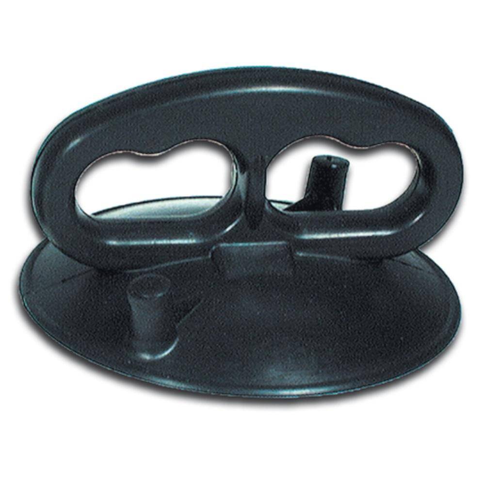 Saugheber - Vollgummi - Saugscheiben- ø 80 mm - Tragkraft 10 kg - mit Doppelösengriff - Tragrichtung vertikal