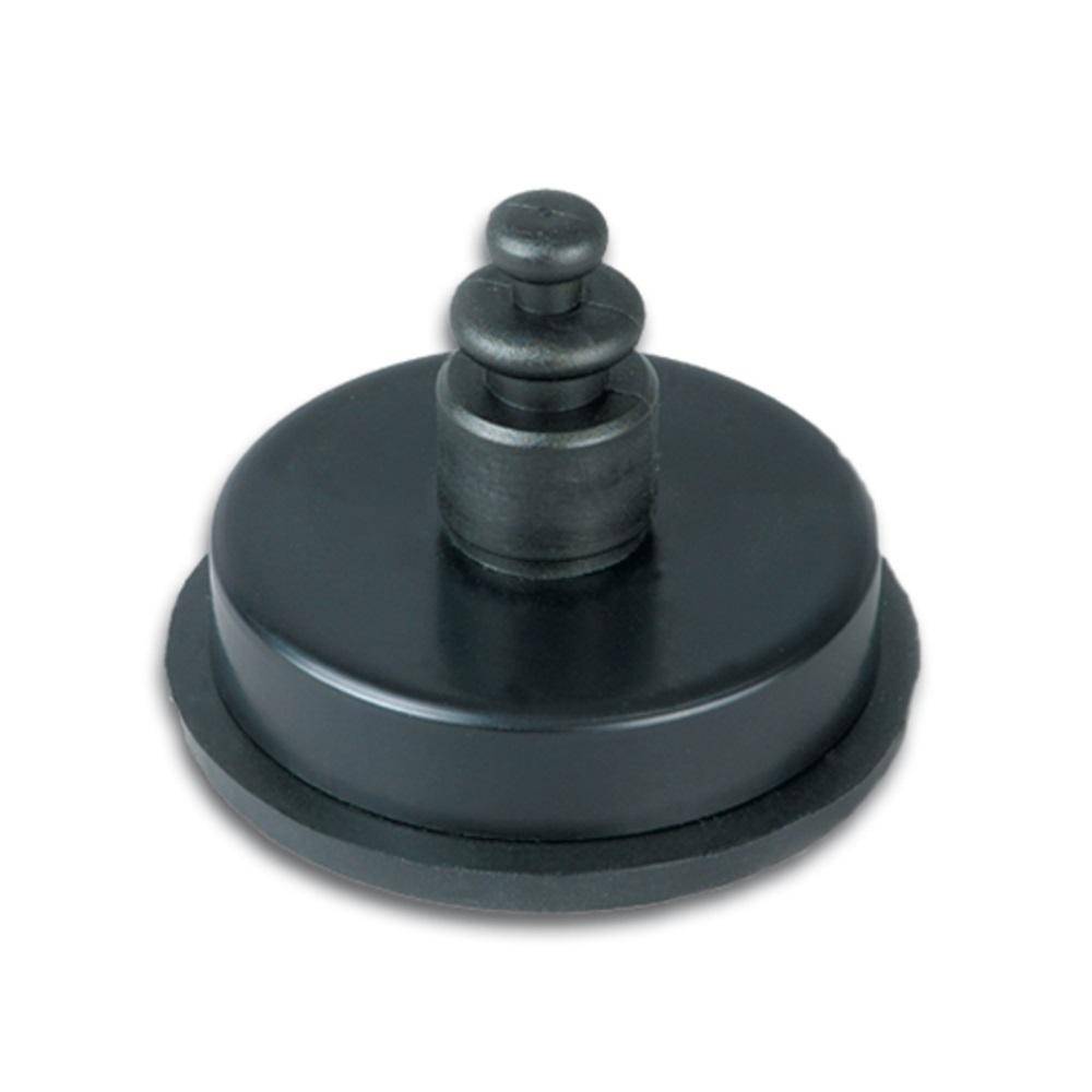 Deko-Sauger - Aluminium - Saugscheiben-Ø 62 mm - schwarz