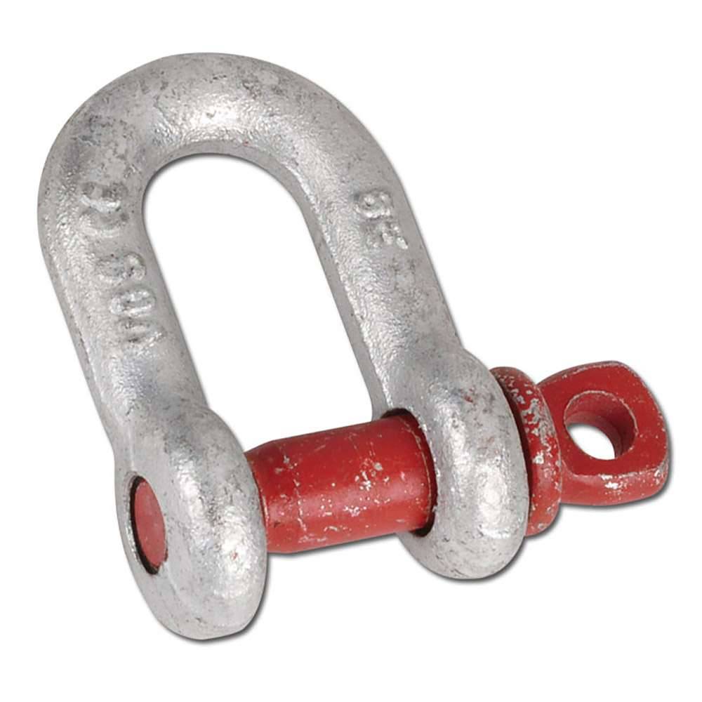 Kettenschäkel mit Schraubbolzen - Tragkraft 1 t - Bolzen-Ø 11,2 mm - Lichte Weite 16,8 mm - Nenngröße 3/8"