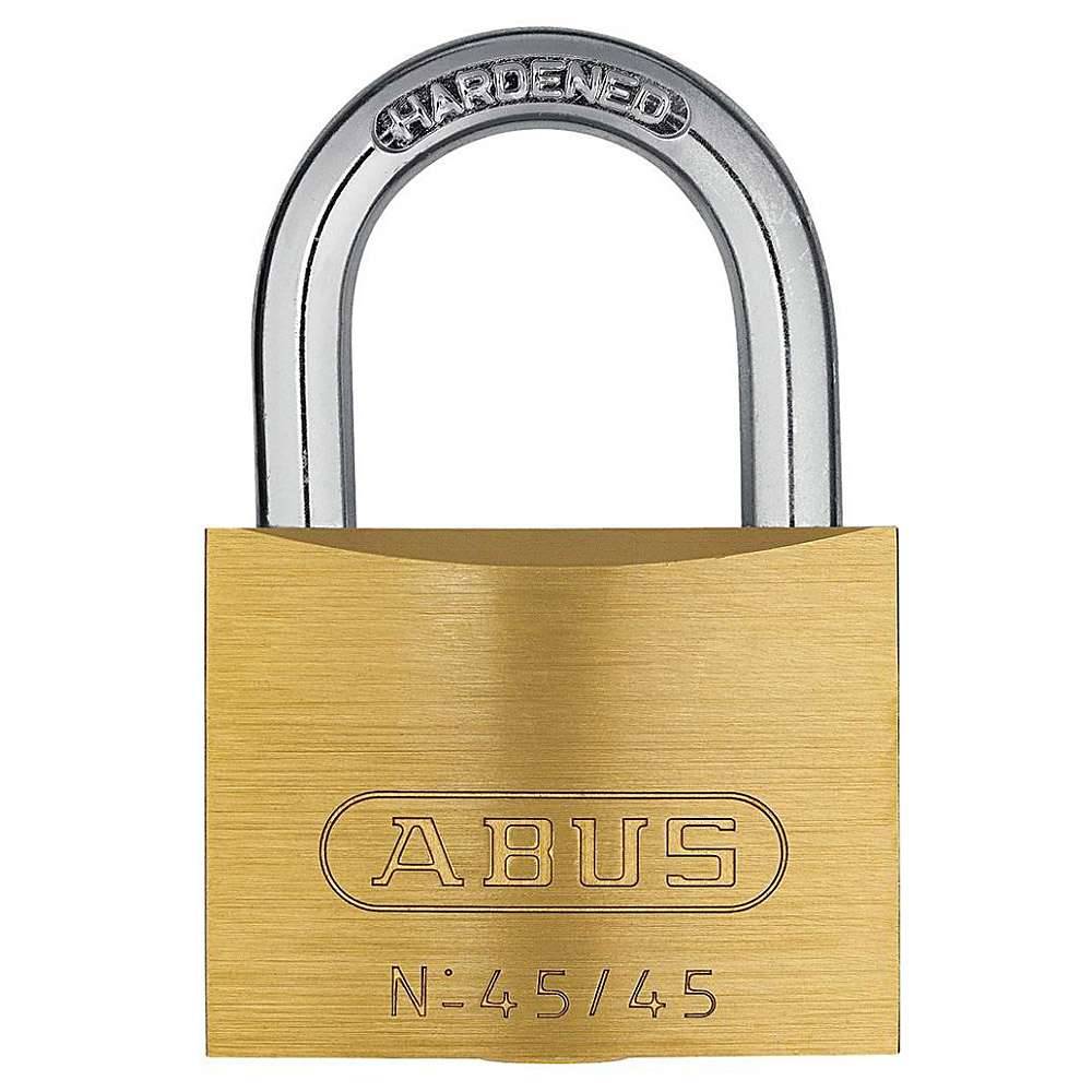 Vorhängeschloss - Modell 45 - zum Absichern von Wertgängenständen oder Bereiche - SL 4 - SB 44 - BB 23,5 - BH 24 - BS 6,5 - SS 14 - SH 63 mm