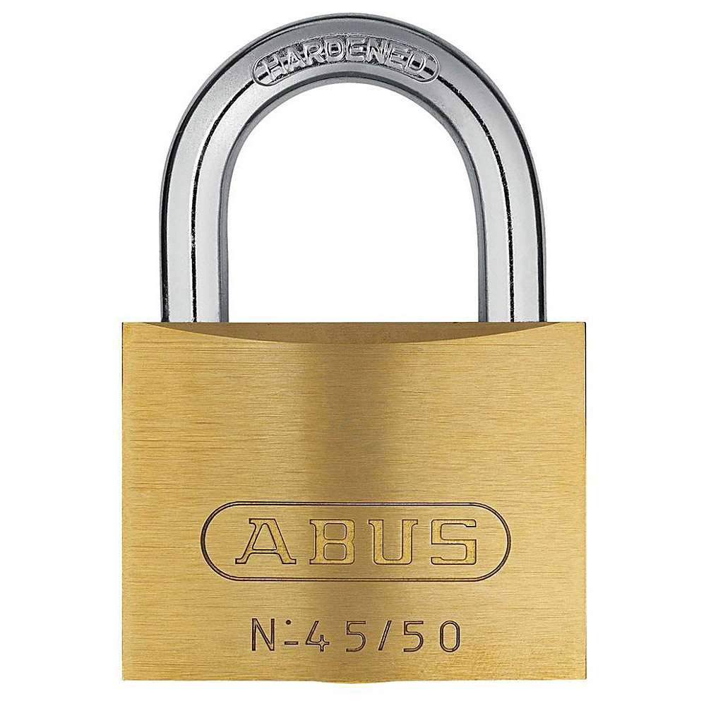 Vorhängeschloss - Modell 45 - zum Absichern von Wertgängenständen oder Bereiche - SL 5 - SB 48 - BB 25,5 - BH 24 - BS 7,5 - SS 14,5 - SH 68 mm