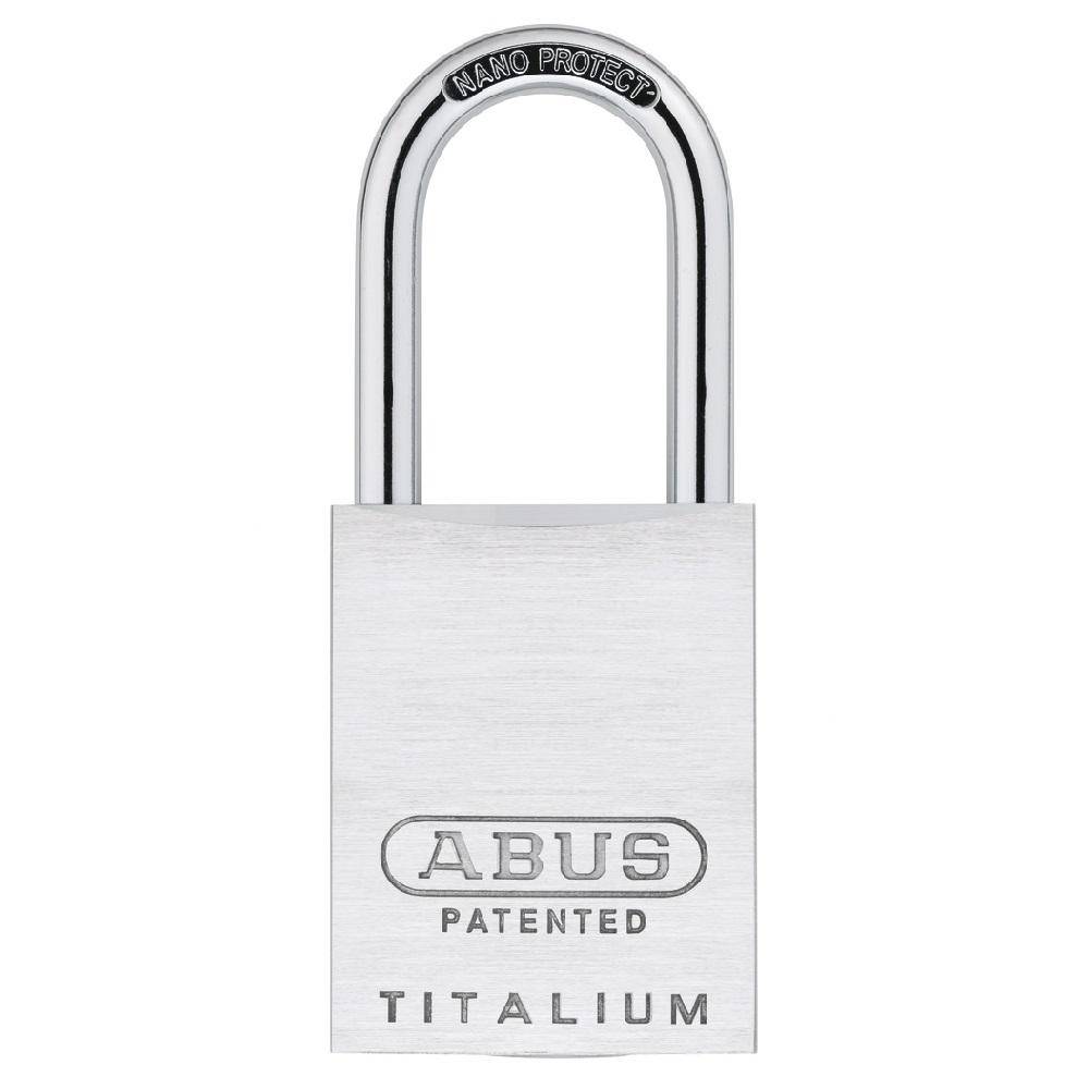 Vorhängeschloss - Modell 83AL/40/45 silber - mit ECC660 Zylinder - Breite 40 mm - Höhe 97 mm - LBh 38 mm - LBw 23 mm - Tiefe 19 mm - Bügel-Ø 6,5