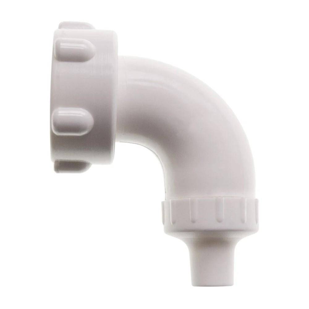 Schlauchwinkel - Polypropylen - mit Überwurfmutter - mit Reduziertülle - Anschlussgewinde M36 x 3 mm