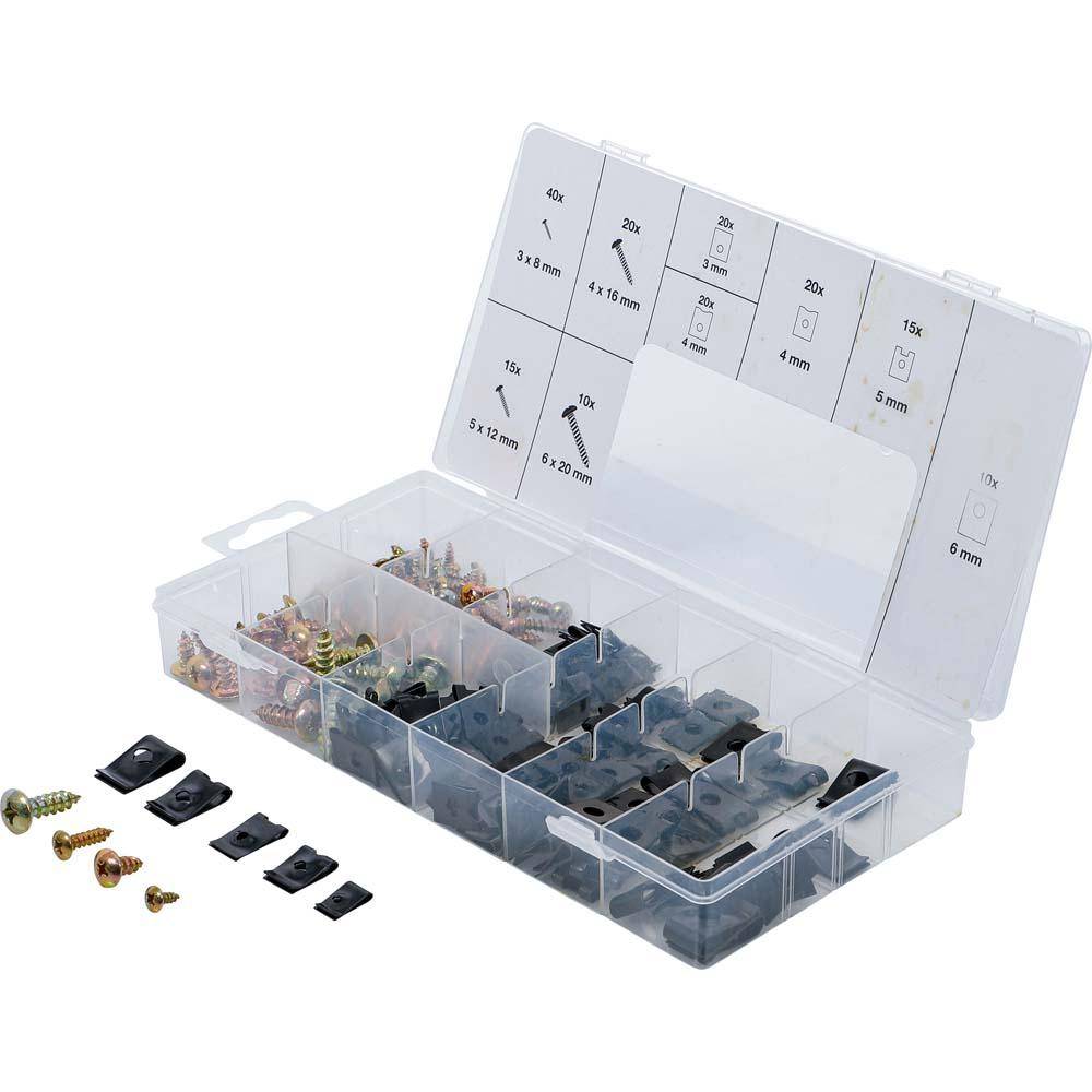 Dämpfungsscheiben- und Schrauben-Sortiment - 170 teilig