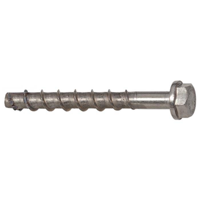 Betonschraube - nicht rostender Stahl - Bohrer-Ø/Bohrlochtiefe 8/80 mm - Schraubenlänge 70 mm - Einschraubtiefe 65 mm - Antrieb SW 13