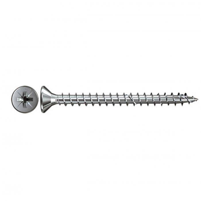 Spanplattenschraube FPF- SZ ZPF - GewindeØ 5,0 mm - Länge 35 mm - Gewindelänge Vollgewinde 30 mm - Antrieb PZ2 - VE 500 Stück - Preis per VE