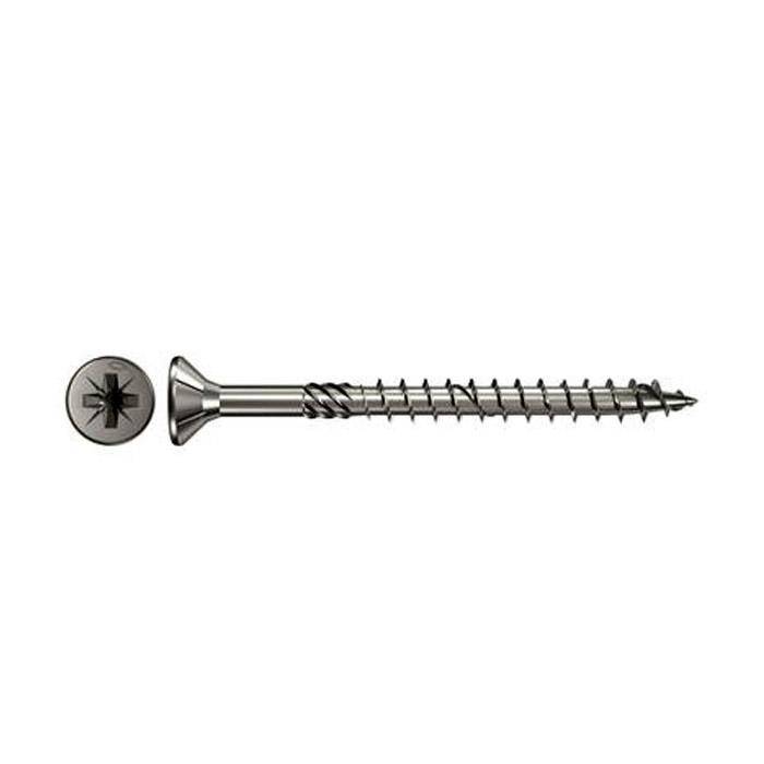 Spanplattenschraube Power-Fast FPF-SZ A2P - Gewinde Ø 5,0 mm - Länge 50 mm - Gewindelänge Teilgewinde 30 mm - Antrieb PZ2 - VE 200 Stück - Preis