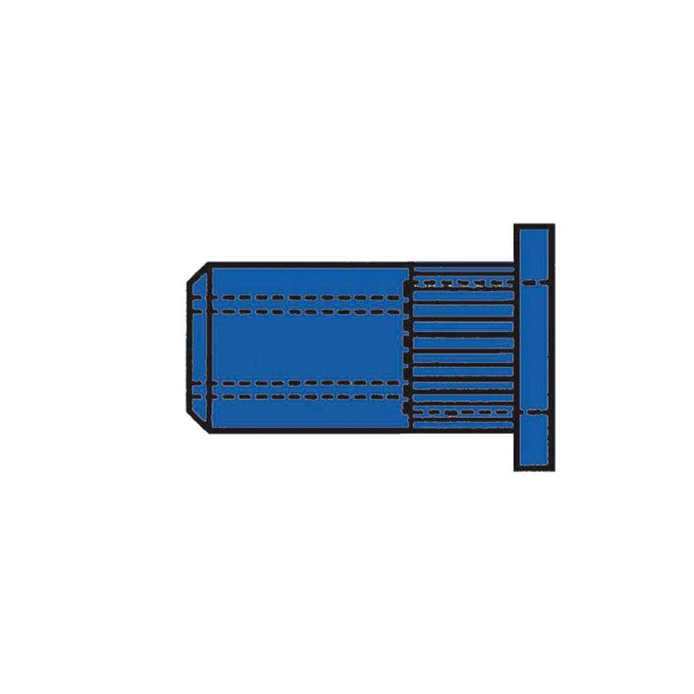 CAP® Blindnietmuttern GESIPA® - Stahl - Standard Flachrundkopf - geschlossen - M4 - 7x17,0 mm - Preis per VE 250 Stk.