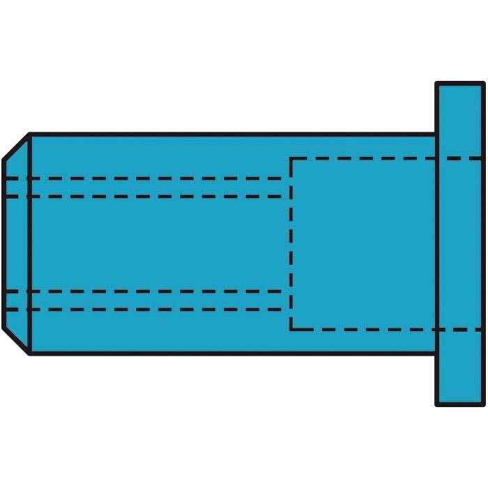 Blindnietmuttern - Edelstahl A2 - Flachrundkopf - M8x11x20 mm - 100 Stück