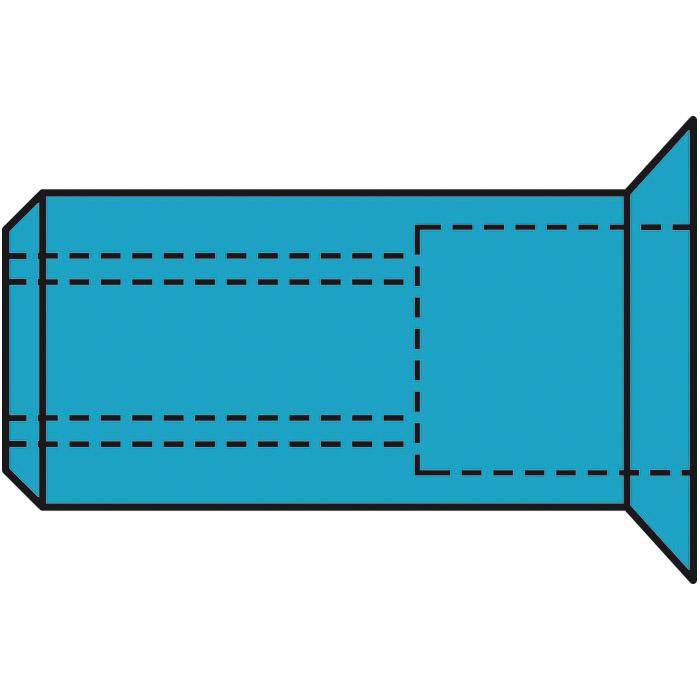 Blindnietmuttern - Edelstahl A2 - Senkkopf - M5x7x13,5 mm - 500 Stück