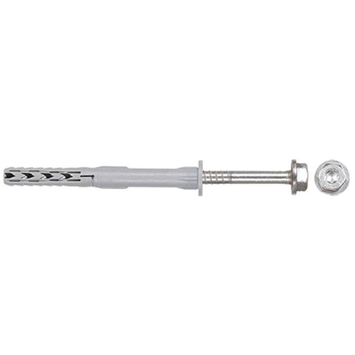 Langschaftdübel SXR-FUS - Stahl galvanisch verzinkt - Bohrlochtiefe 70 mm - Dübellänge 60 mm - max. Dicke des Anbauteils 10 mm - VE 50 Stück - Pre