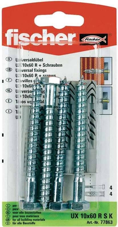 FISCHER Universaldübel mit Sechskantschraube (77863)