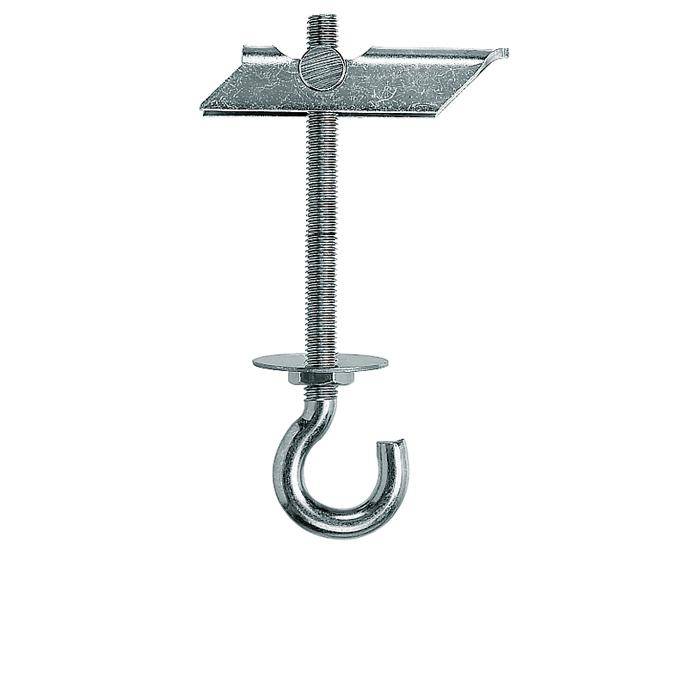 Kippdübel KDH 8 - mit Haken - Bohrernenn-Ø 20 mm - max. Plattendicke 55 mm - min. Hohlraumtiefe 75 mm - Dübellänge 130 mm - Gewinde M8 x 100 mm -