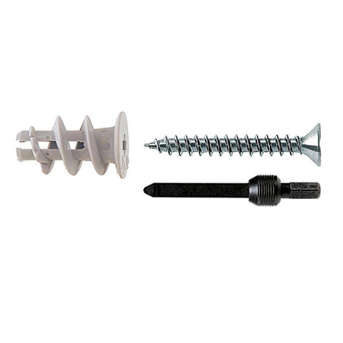 Gipskartondübel GKS - mit Schraube - max. Dicke d. Anbauteils 13 mm - Schraubenabmessung 4,5 x 35 mm - Antrieb PZ2- Dübellänge 22 mm - VE 50 Stück