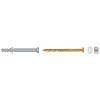 Sanitär-Befestigung S 8 RD 60 WCR - Inhalt 2 Dübel S 8 RD 60, 2 Messing-Holzschrauben 6 x 55 6kt., 2 Abdeckkappen chromfarben und weiß - VE 50 Stü
