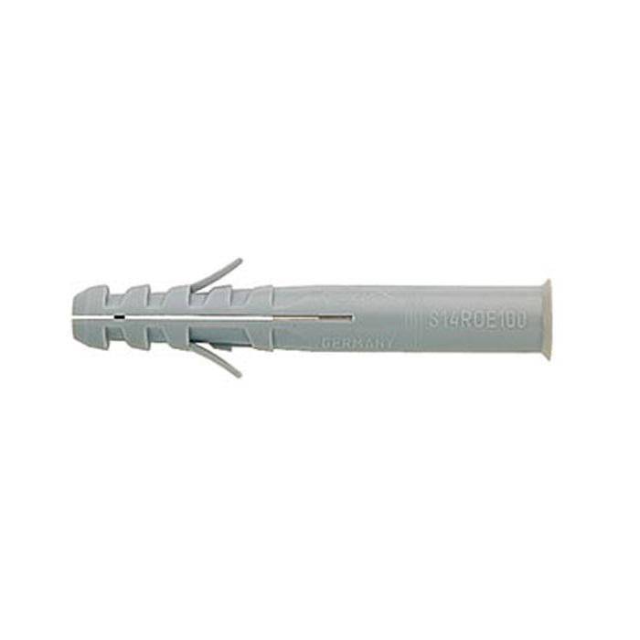 Spreizdübel S 14 ROE 100 - Bohrernenn-Ø 14 mm - min. Bohrlochtiefe bei Durchsteckmontage 110 mm - min. Verankerungstiefe 70 mm - Dübellänge 100 mm