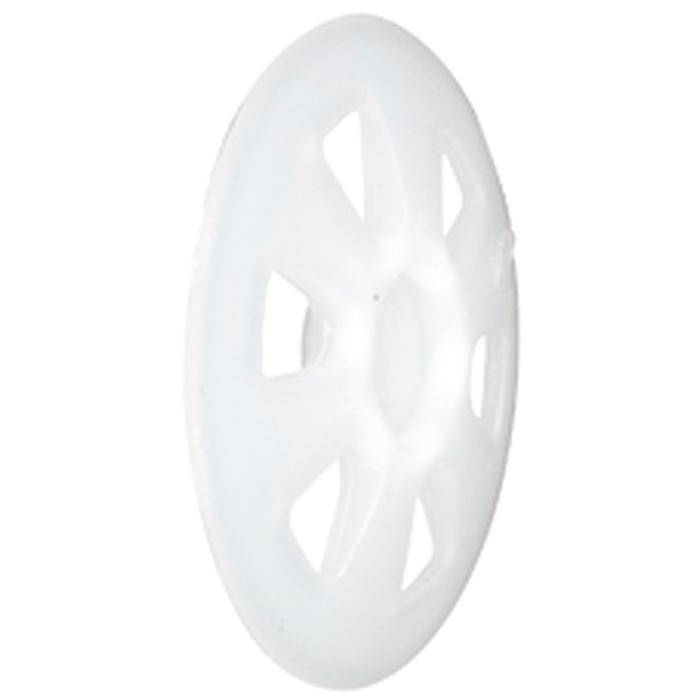 Dämmstoffteller - Teller-Ø 36 mm - Tellerhöhe 3 mm - Durchgangsloch 5 mm - Blechstärke - VE 100