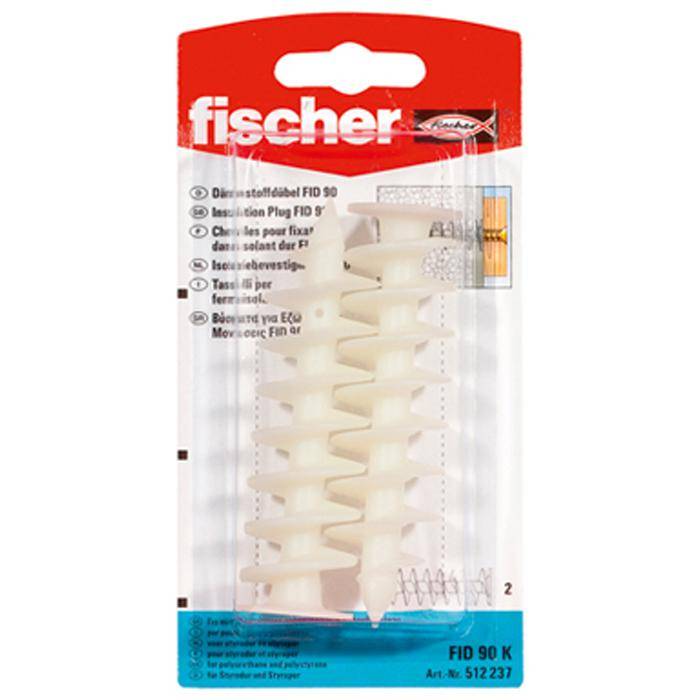 Dämmstoffdübel FID 90 K - Material Kunststoff - Dübellänge 90 mm - Spanplatten/Holzbauschrauben 6 mm - VE 5 Stück - Preis per VE