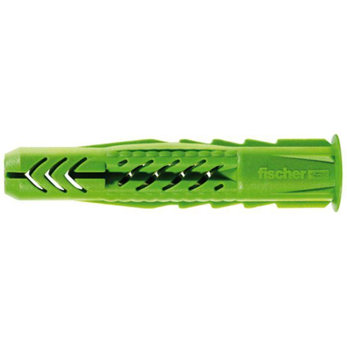 Universaldübel UX GREEN - mit Rand - Bohrernenn-Ø 6 mm - Dübellänge 35 mm - min. Bohrlochtiefe 60 mm - min. Plattendicke 9,5 mm - VE 40 Stück - P