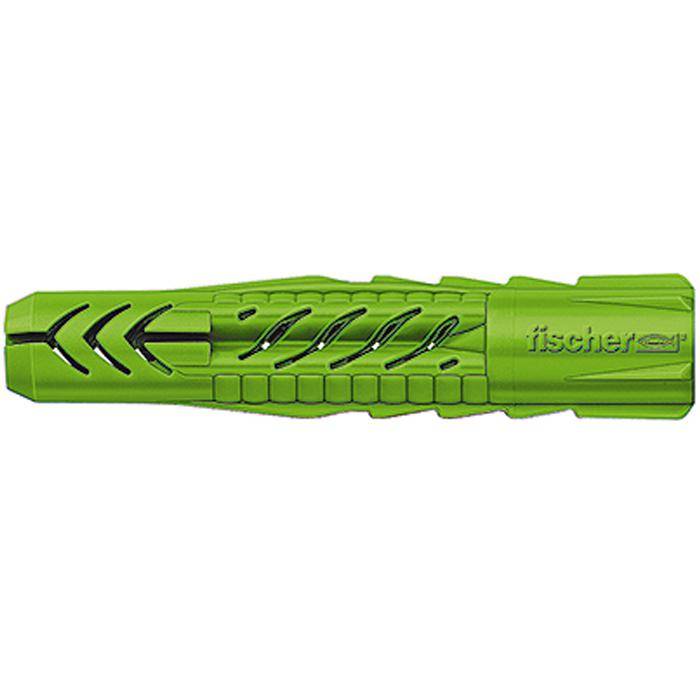 Universaldübel UX GREEN - ohne Rand - Bohrernenn-Ø 12 mm - Dübellänge 70 mm - min. Bohrlochtiefe 85 mm - min. Plattendicke 12,5 mm - VE 18 Stück