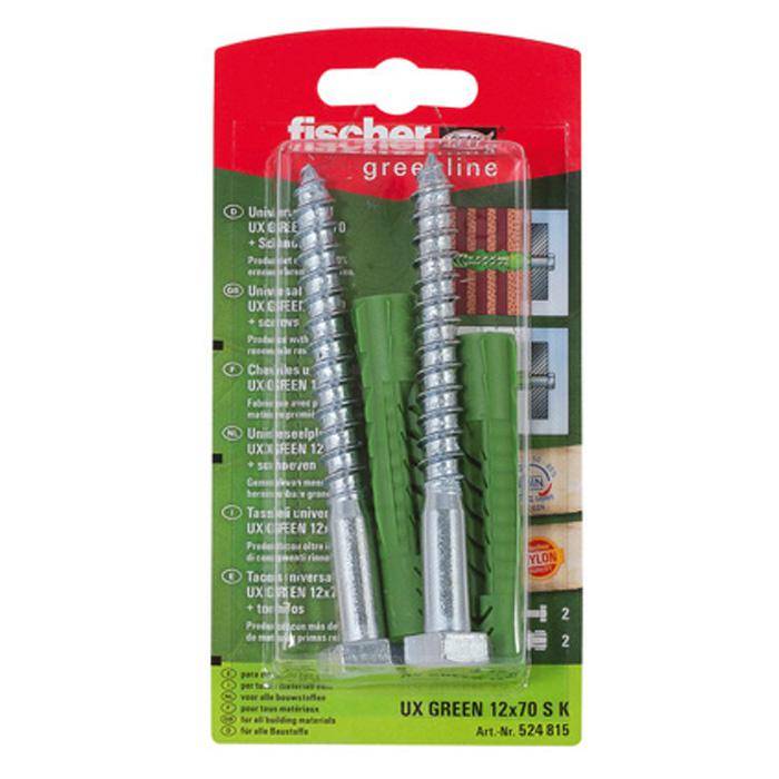 Universaldübel UX GREEN 12x70 S K - SB-Karte