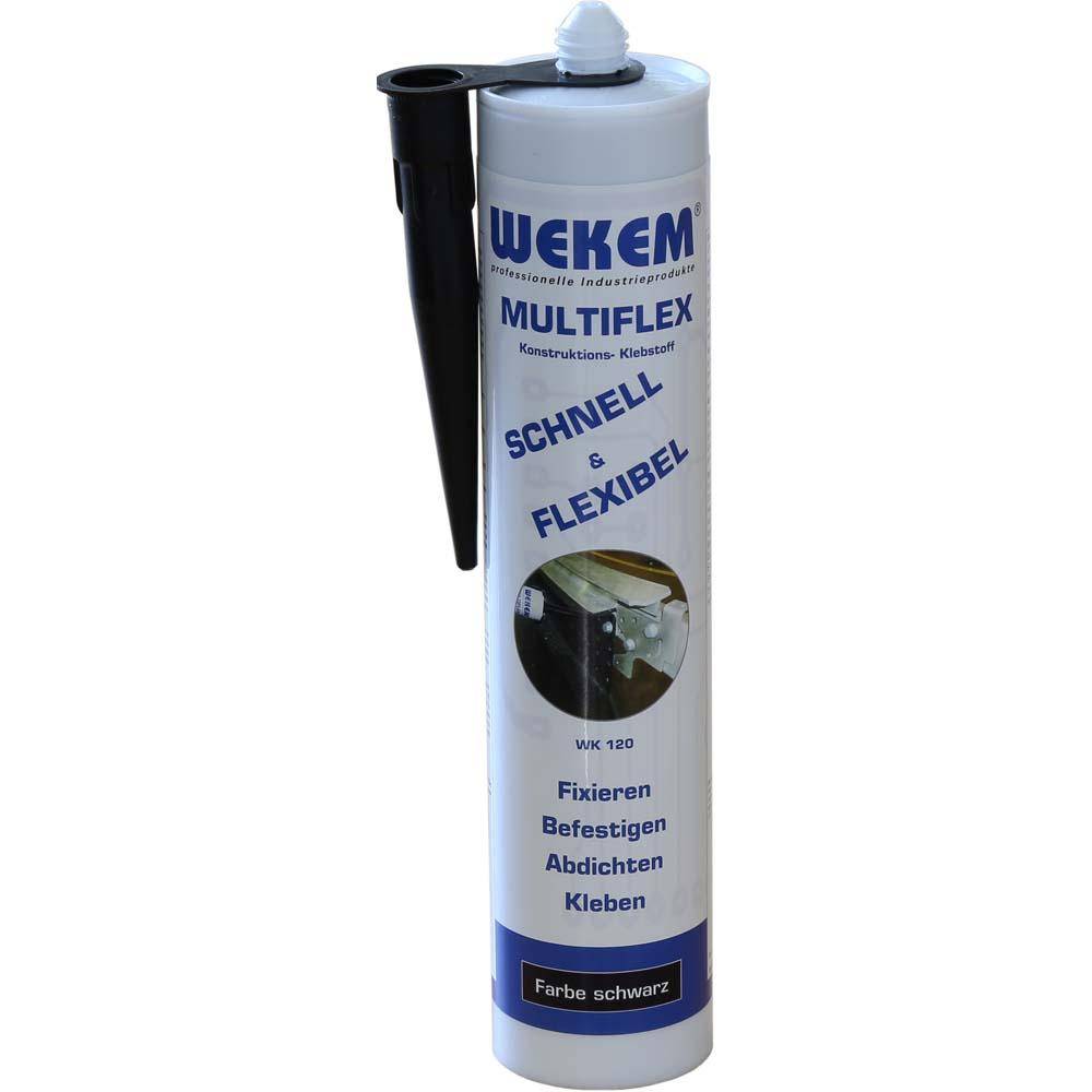 Kleb- und Dichtstoff - zum Abdichten und Schützen - 290 ml - "WK 120-300 MULTIFLEX-BLACK"