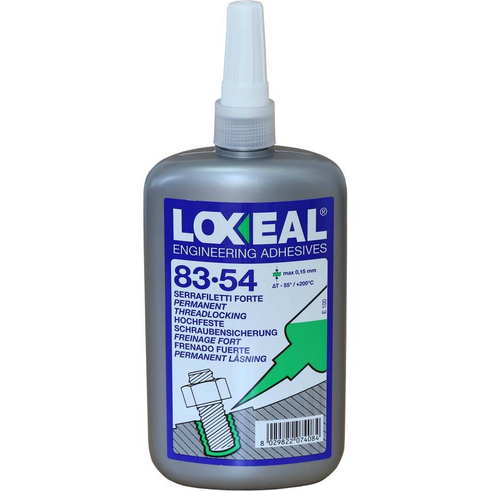 Schraubensicherung - "Loxeal 83-54" - max. Spalt 0,15mm - Gewindeverbindungen - M 20 - hochfest - Farbe: grün (Fluoreszierend bei Blaulicht)