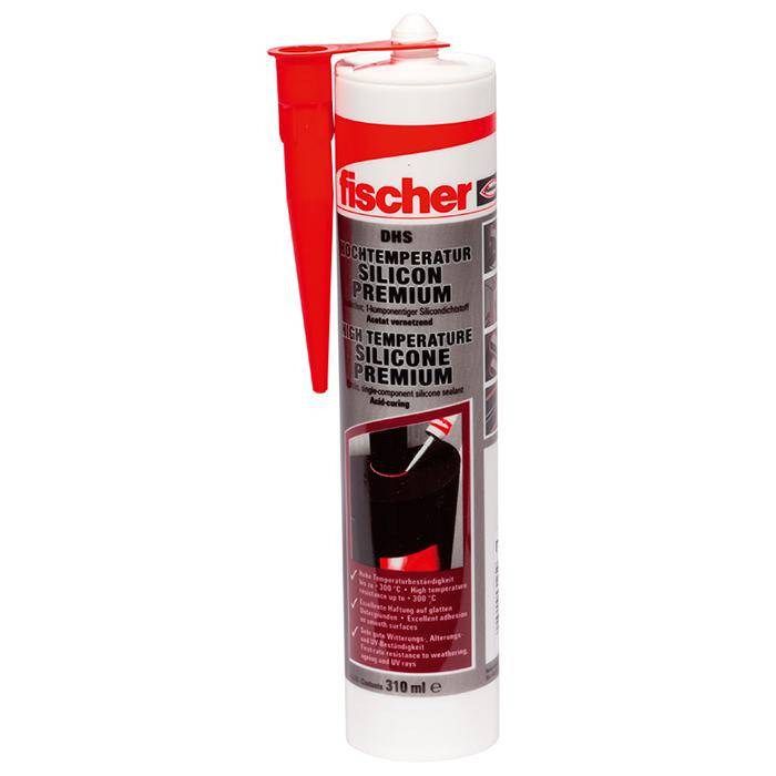 Premium Hochtemperatursilicon DHS 310 ml - Farbe rot - VE 1 Stck.