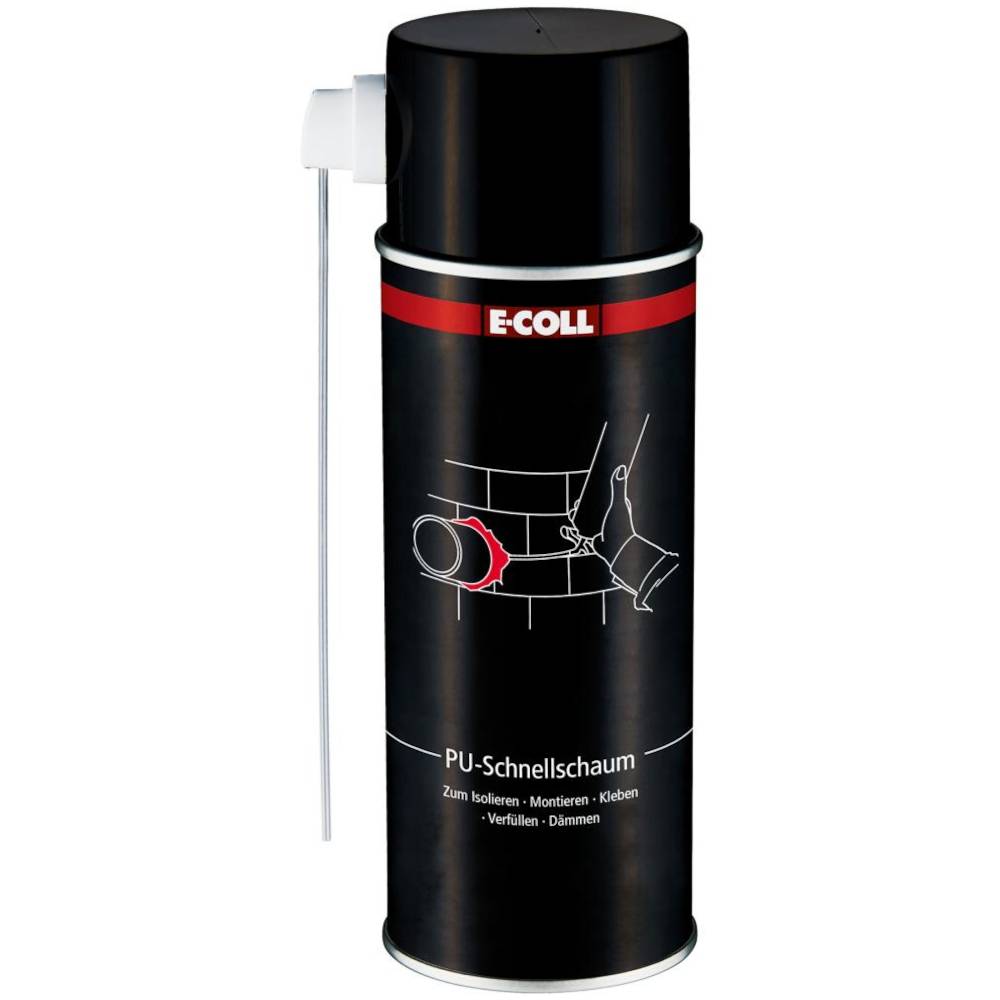 E-COLL PU-Schnellschaum - Inhalt 500 ml - Baustoffklasse B2 DIN 4102 - VE 12 Stück - Preis per VE