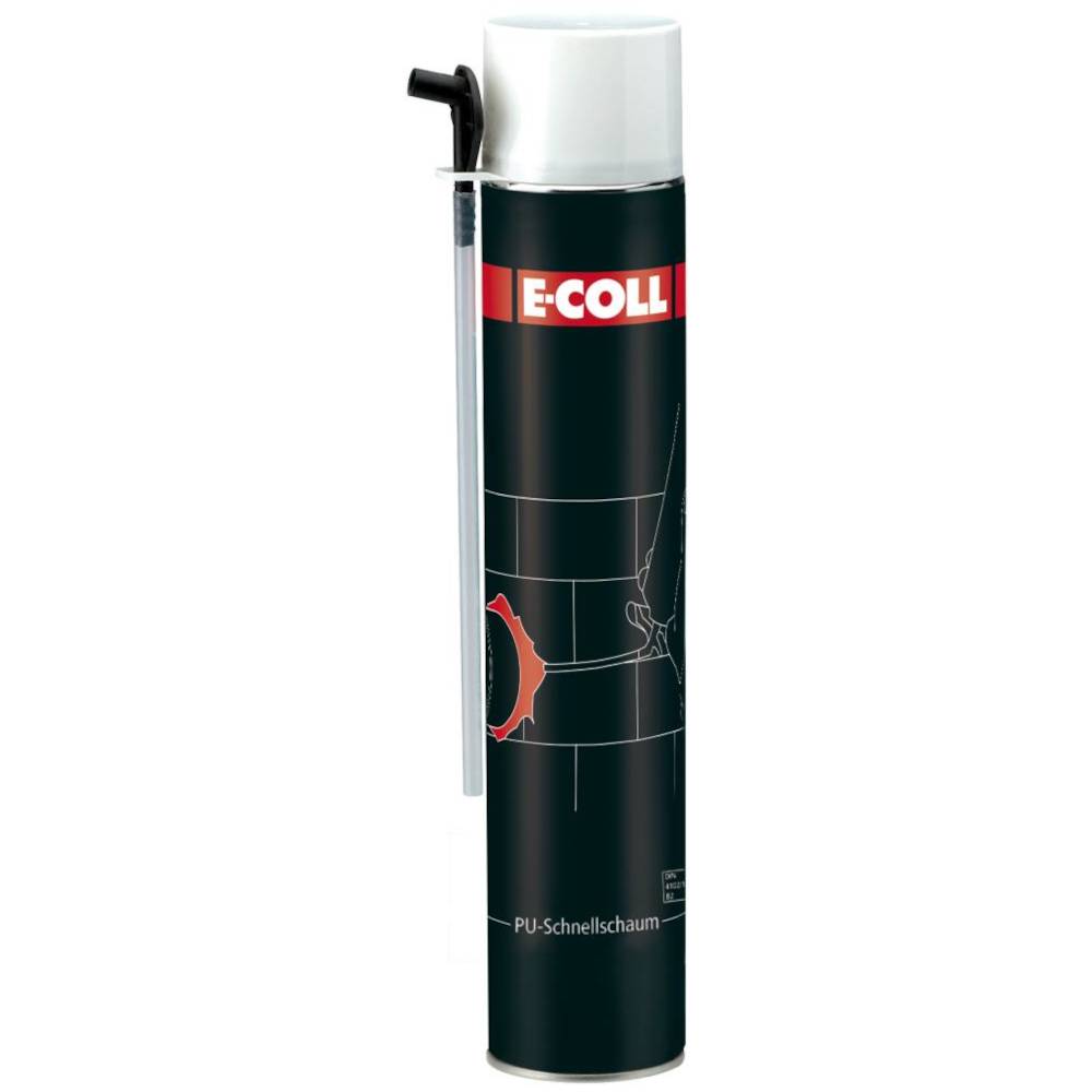 E-COLL PU-Schnellschaum - 750 ml - Baustoffklasse B2 DIN 4102 - VE 12 Stück - Preis per VE
