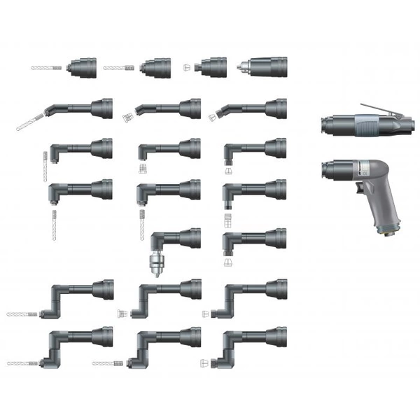 Ingersoll Rand Druckluft Präzisions-Bohrmaschine - gerade - 90° Winkelkopf - Serie P33 - ölfrei Ingersoll Rand Druckluft Präzisions-Bohrmaschine - gerade - 90° Winkelkopf - Serie P33 - ölfrei