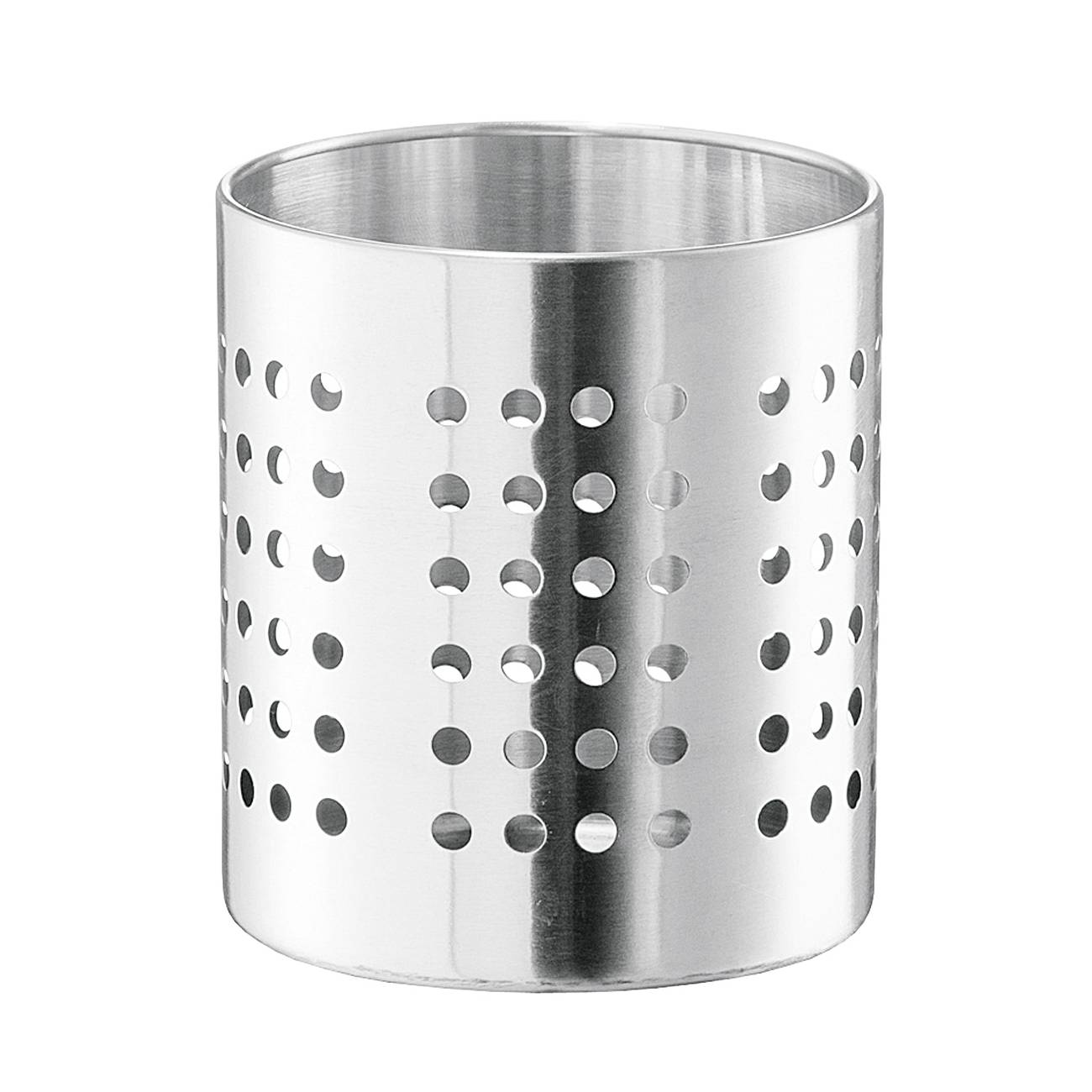 Zeller Present 27340 Besteckkorb aus Edelstahl, Ø 12 x 13 cm, silber (1 Stück)