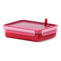 EMSA 517776 CLIP & MICRO Mikrowellendose - 1,2 l - Rot - Transparent - Polypropylen (PP) - Thermoplastisches Elastomer (TPE) - Deutschland - 163 mm