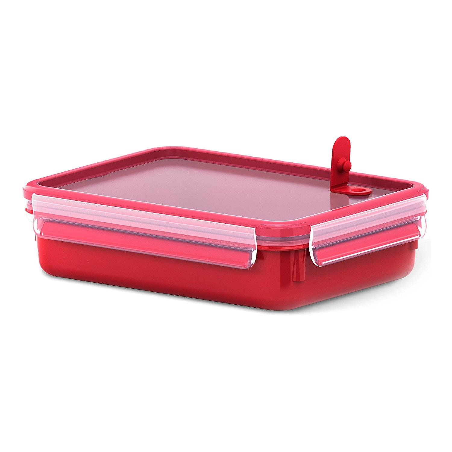 EMSA 517776 CLIP & MICRO Mikrowellendose - 1,2 l - Rot - Transparent - Polypropylen (PP) - Thermoplastisches Elastomer (TPE) - Deutschland - 163 mm
