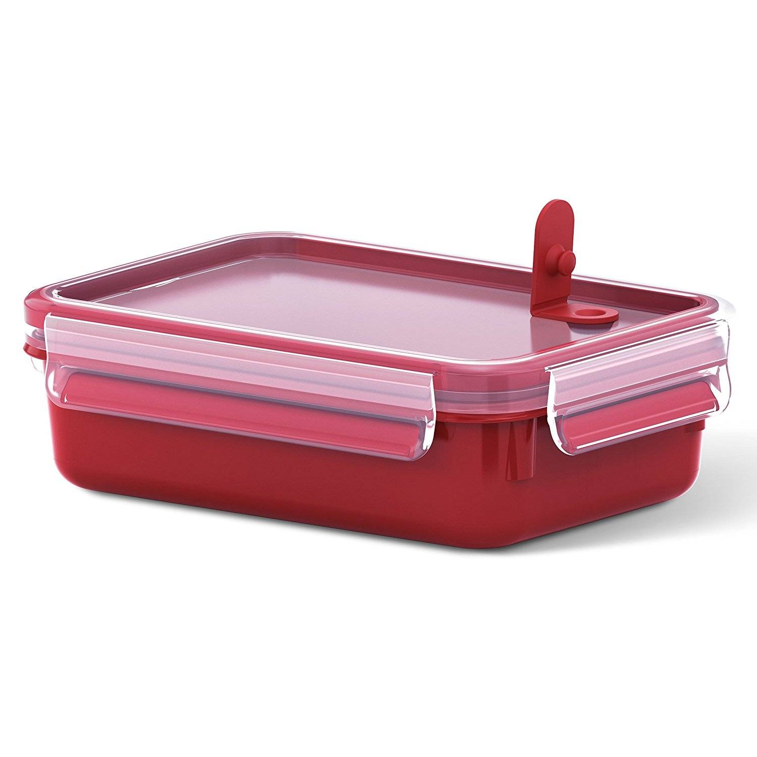 EMSA 517772 CLIP & MICRO Mikrowellendose - 0,8 l - Rot - Transparent - Polypropylen (PP) - Thermoplastisches Elastomer (TPE) - Deutschland - 135 mm