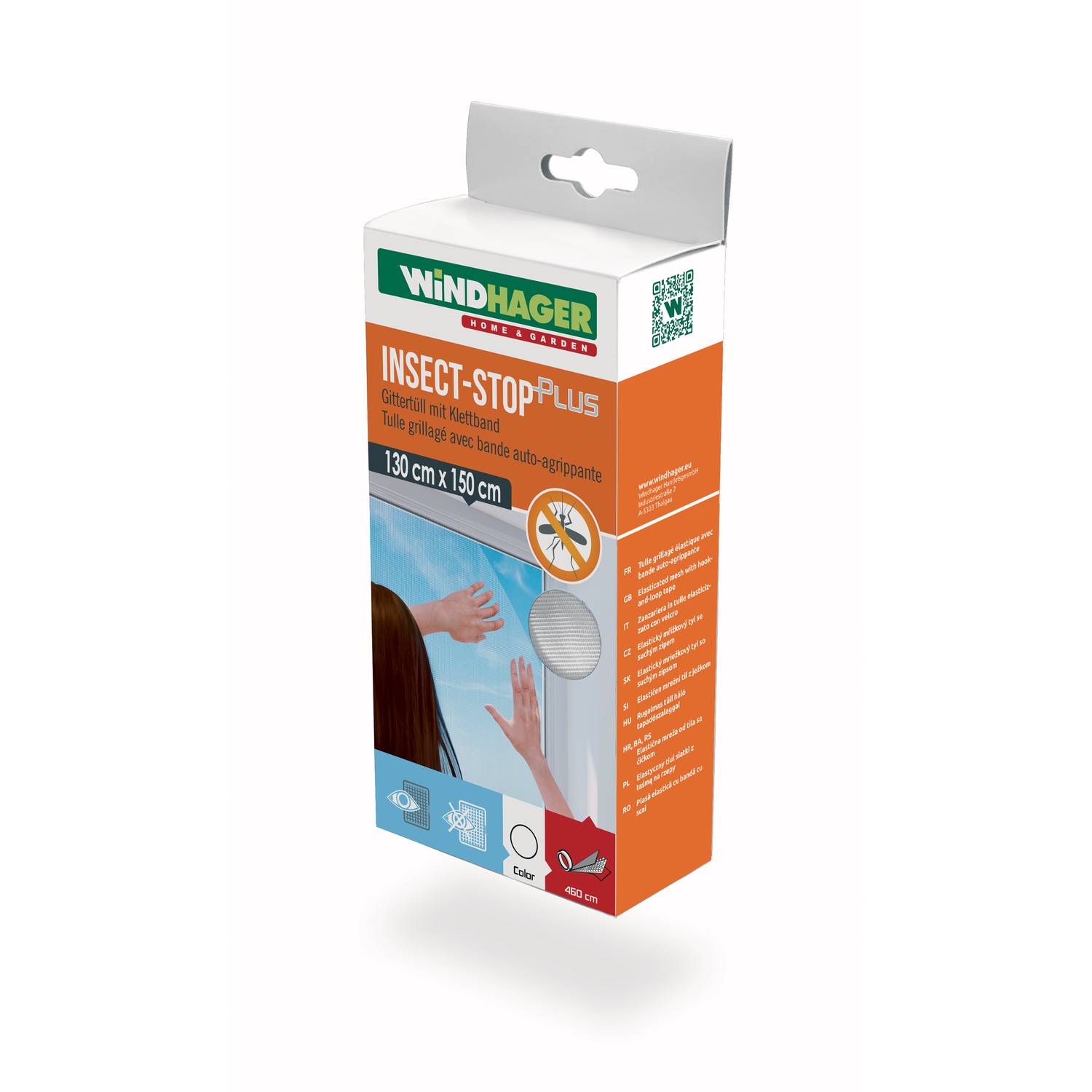 Windhager 3417 Fliegengitter aus 100% Polyester 130 x 150 cm, weiß