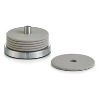 Zeller Present Glas-Untersetzer Edelstahl / Silikon 6cm Ø10cm grau 7teilig, Rund, Kunststoff, Grau, Edelstahl, 10 cm